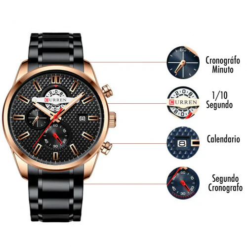 Reloj de Hombre Curren 8352+ Esfero Curren+ Bolsa de regalo - Image 5