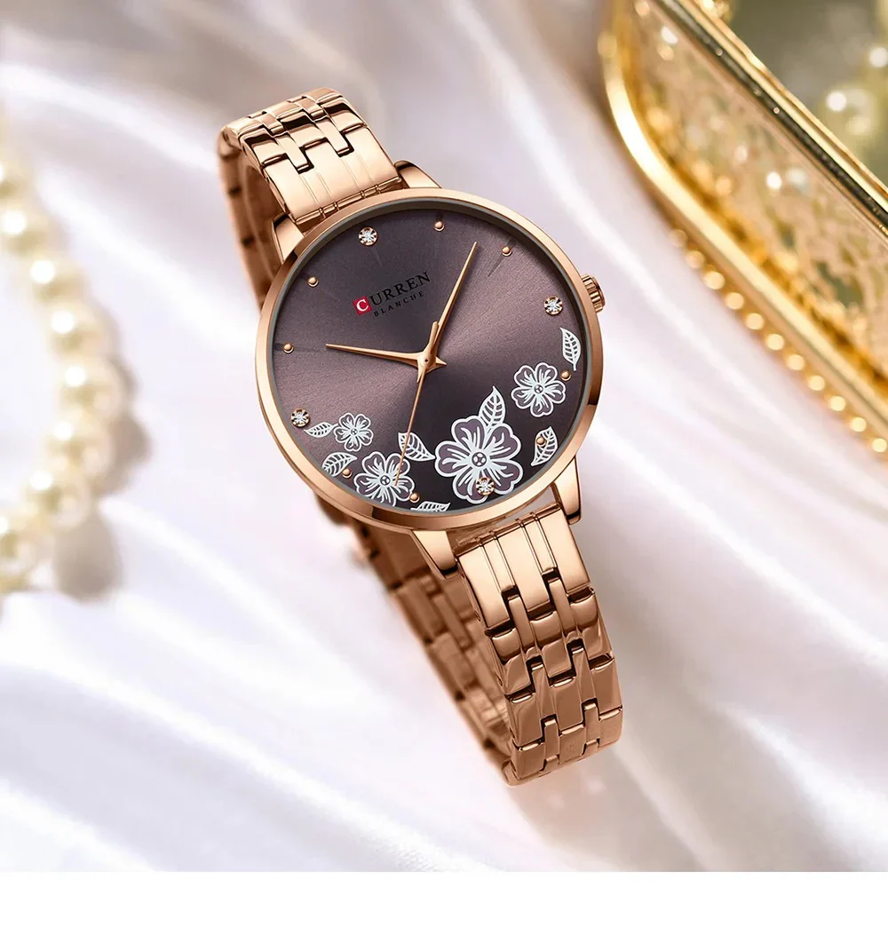 Reloj Curren Dama 9068+ Esfero Curren+ Bolsa de Regalo - Image 3