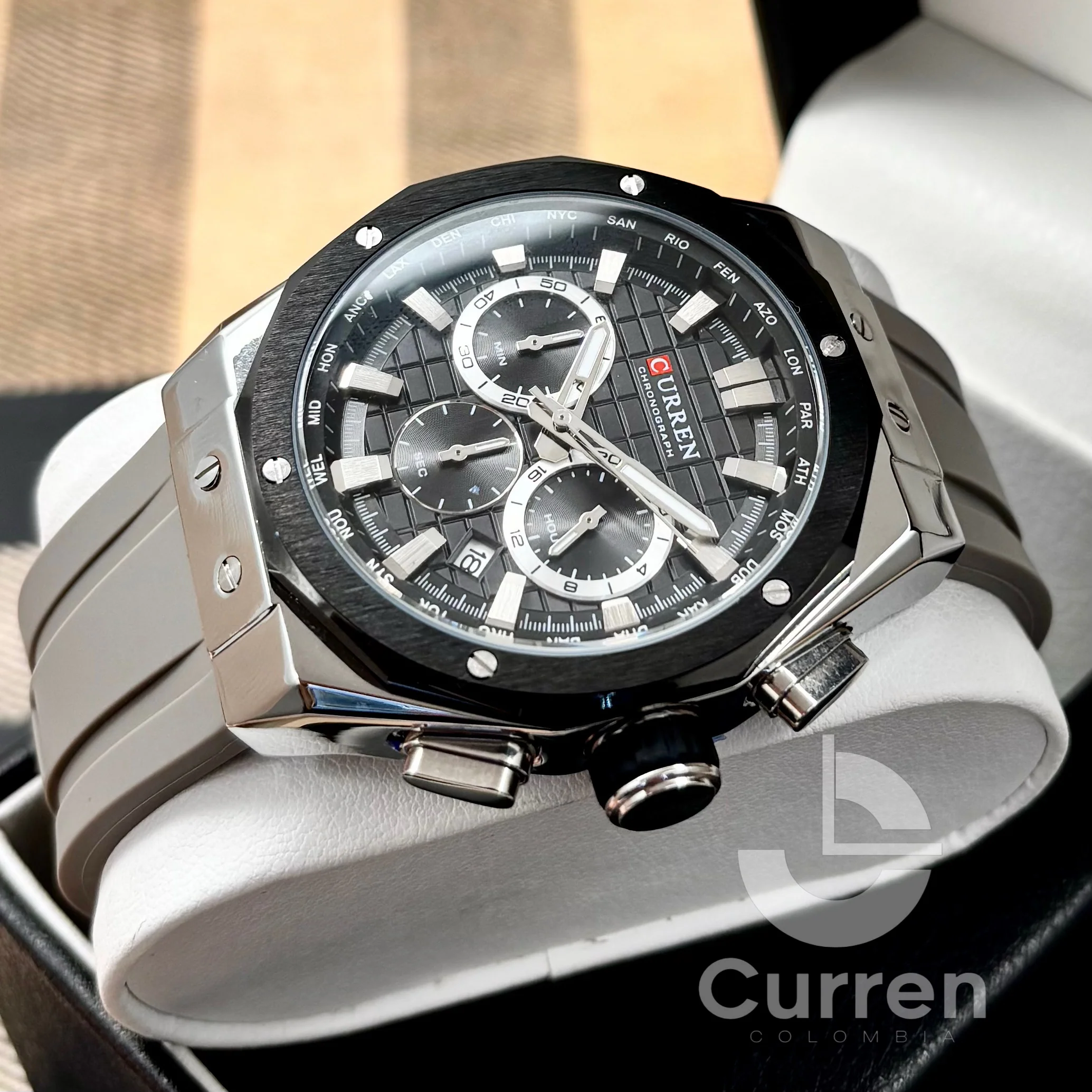 Reloj Curren hombre 8464+ Esfero Curren+ Bolsa de Regalo - Image 3