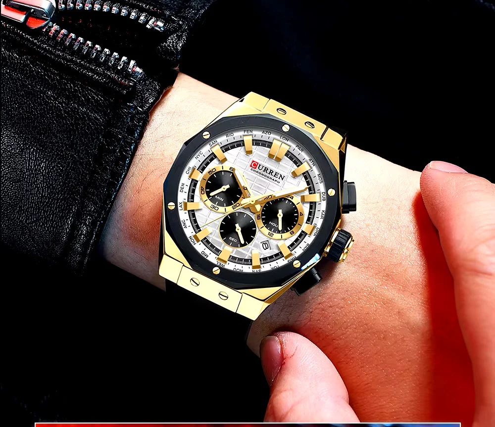 Reloj Curren hombre 8464+ Esfero Curren+ Bolsa de Regalo - Image 5