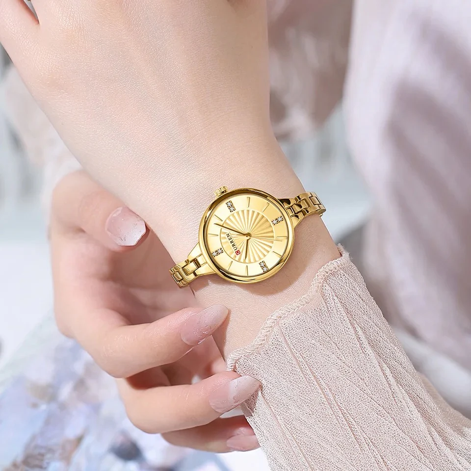 Reloj dama Curren 9097 + Esfero Curren+ Bolsa de Regalo Color - Image 2