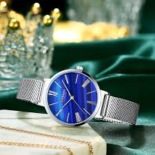 Reloj de Dama Curren 9076+ Esfero Curren+ Bolsa de Regalo