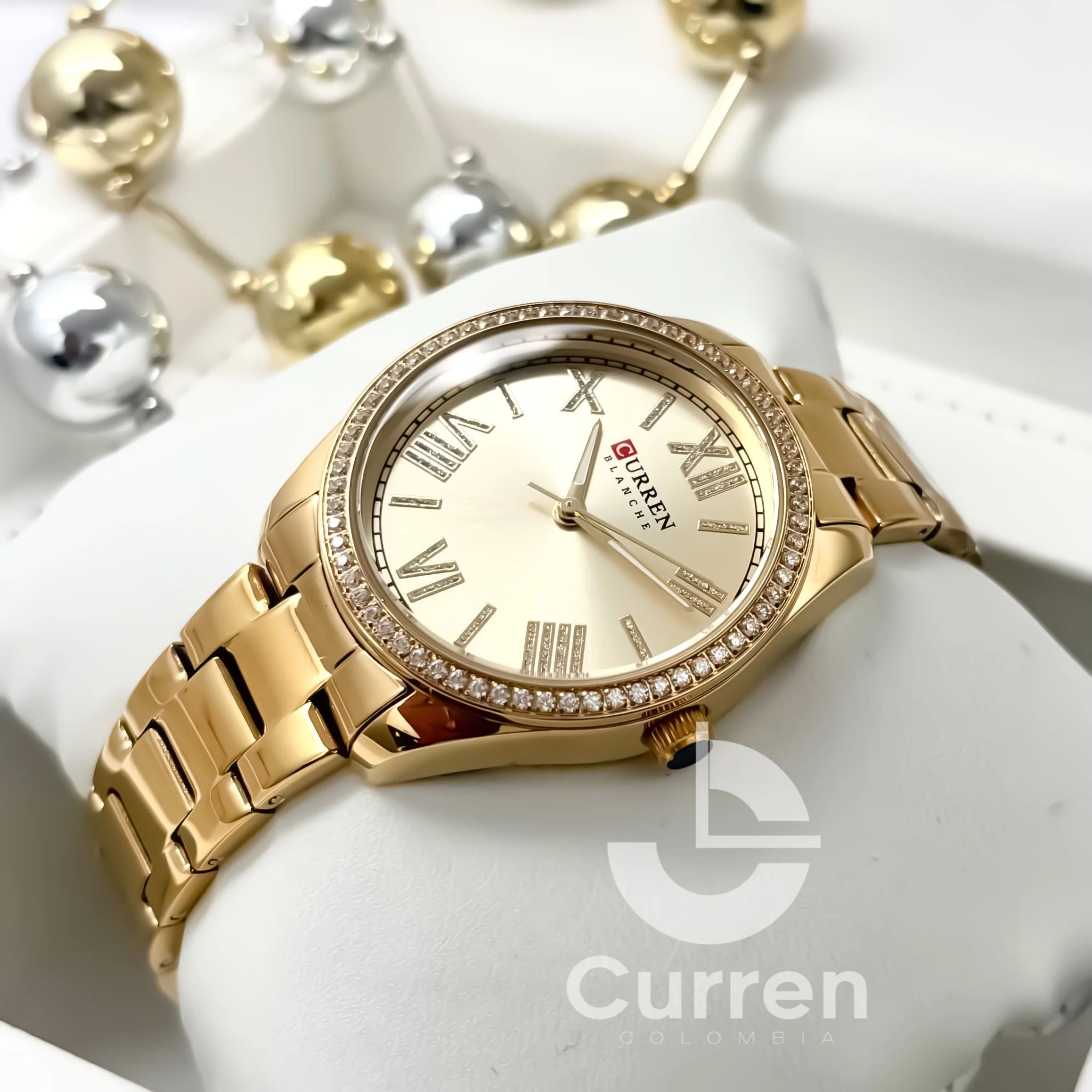 Reloj de Dama Curren 9088 + Esfero Curren+ Bolsa de Regalo - Image 2
