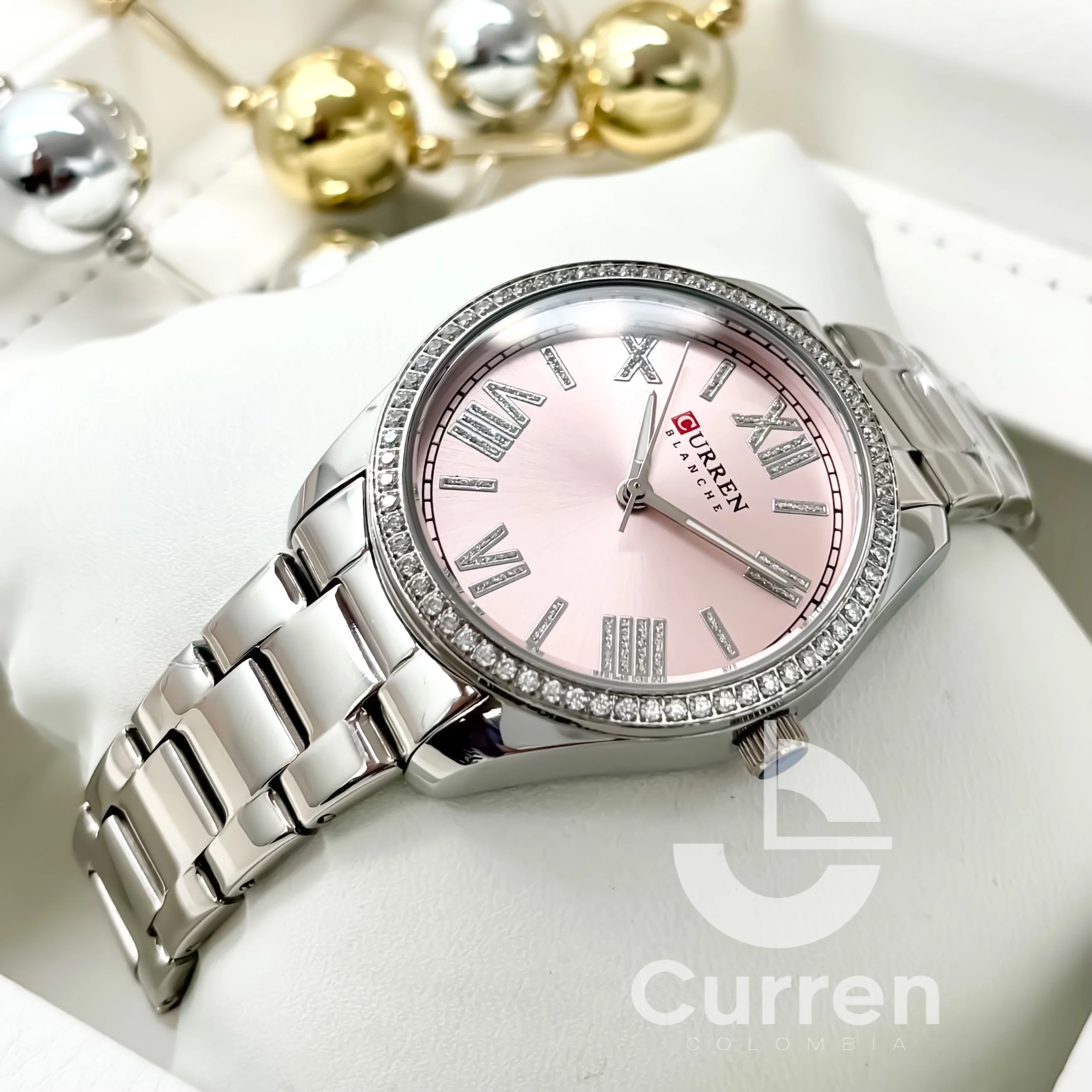 Reloj de Dama Curren 9088 + Esfero Curren+ Bolsa de Regalo - Image 3