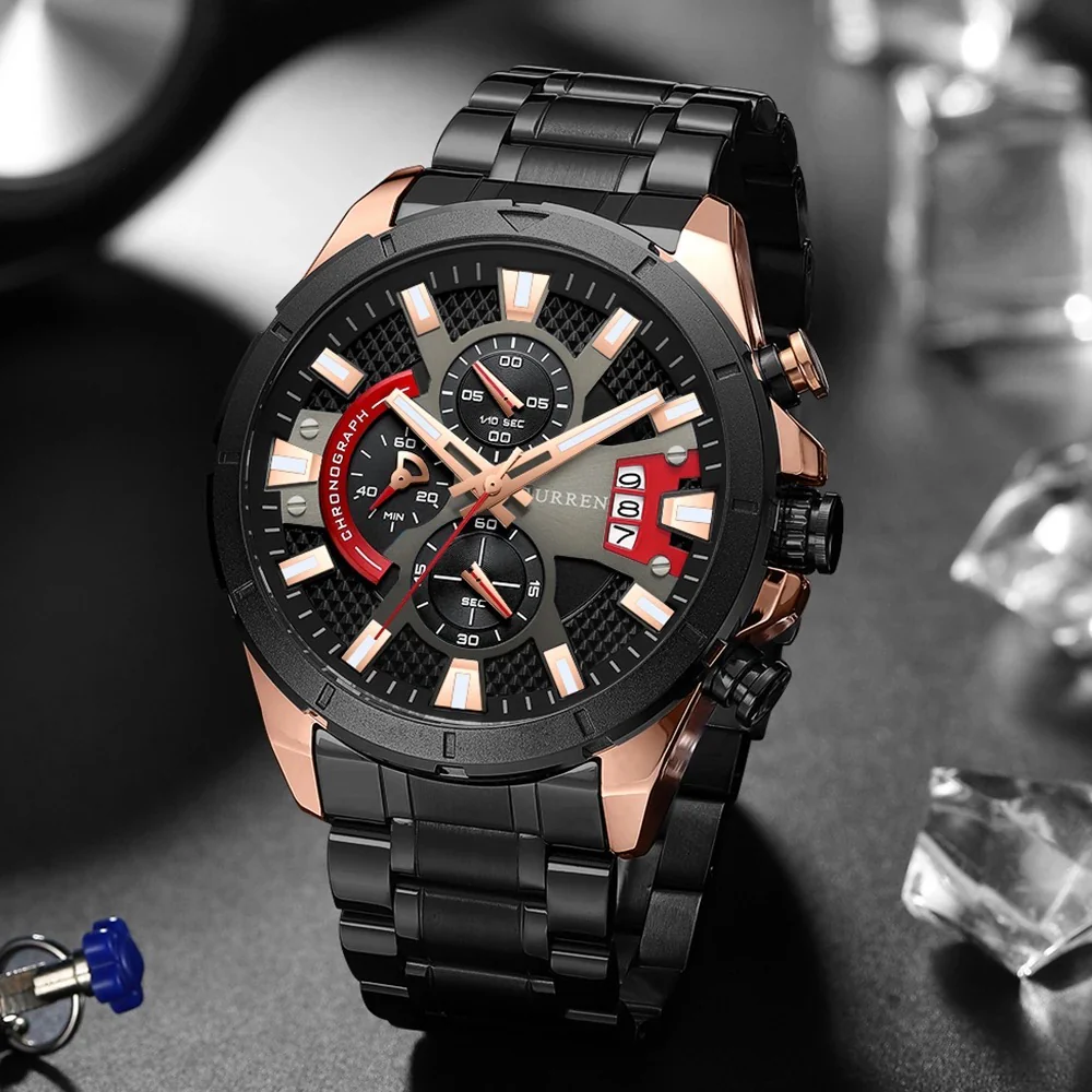 Reloj de Hombre Curren 8401 + Esfero Curren+ Bolsa de Regalo - Image 2