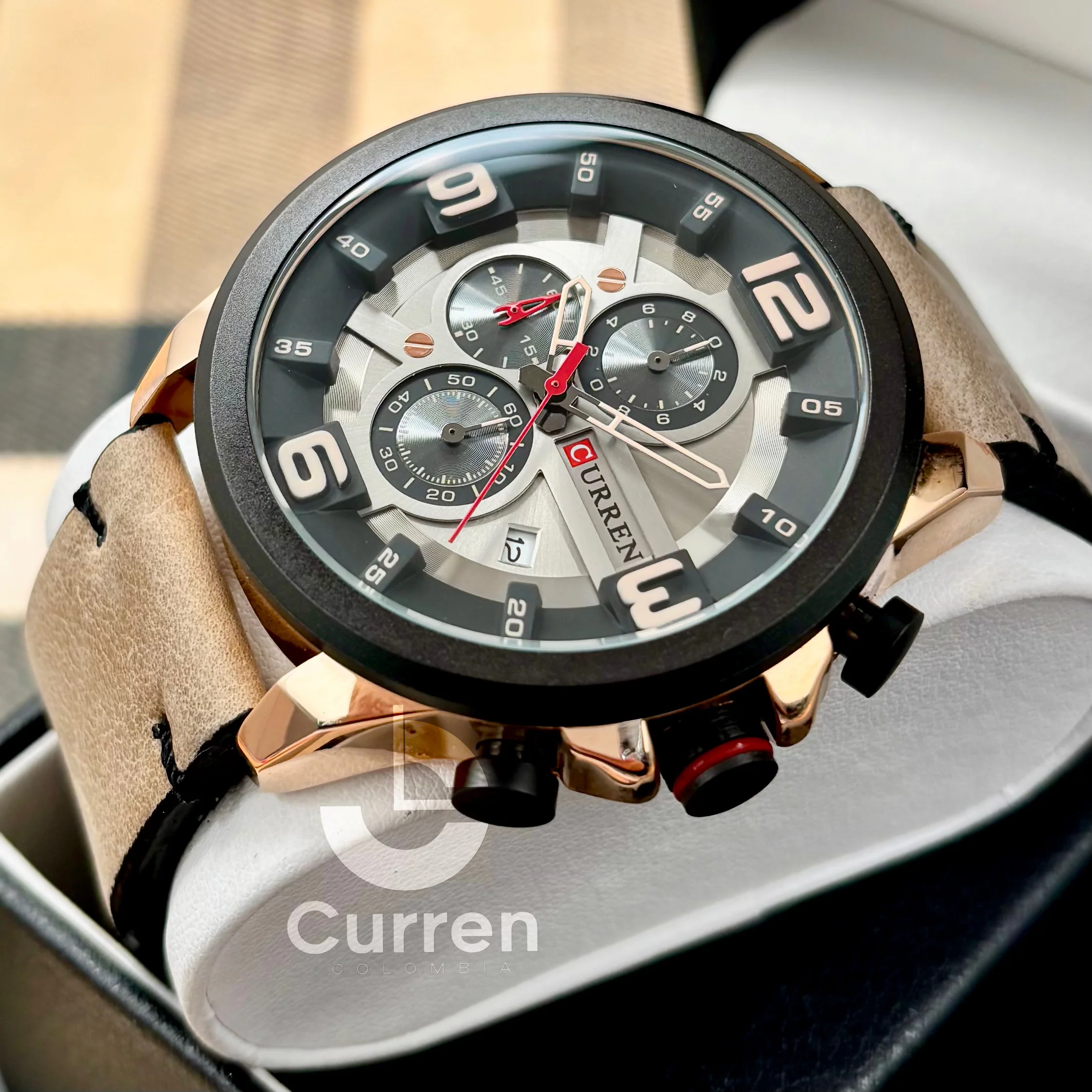 Reloj de Hombre Curren 8288+ Esfero Curren+ Bolsa de Regalo - Image 4