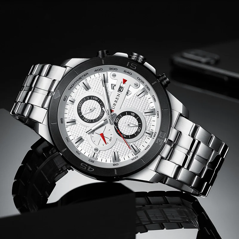 Reloj de Hombre Curren 8337+ Esfero Curren+ Bolsa de Regalo - Image 4