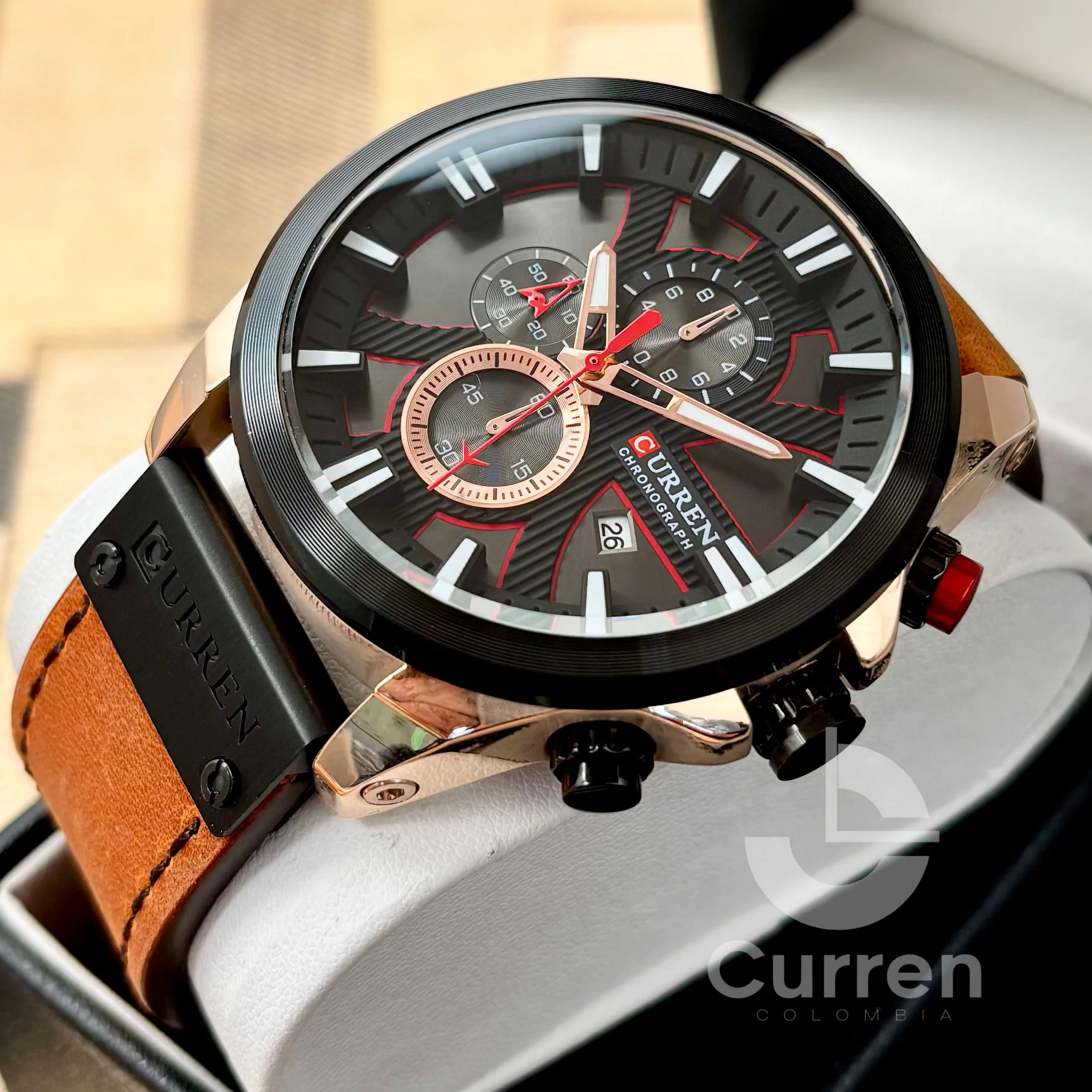 Reloj de Hombre Curren 8346+ Esfero Curren+ Bolsa de Regalo - Image 3