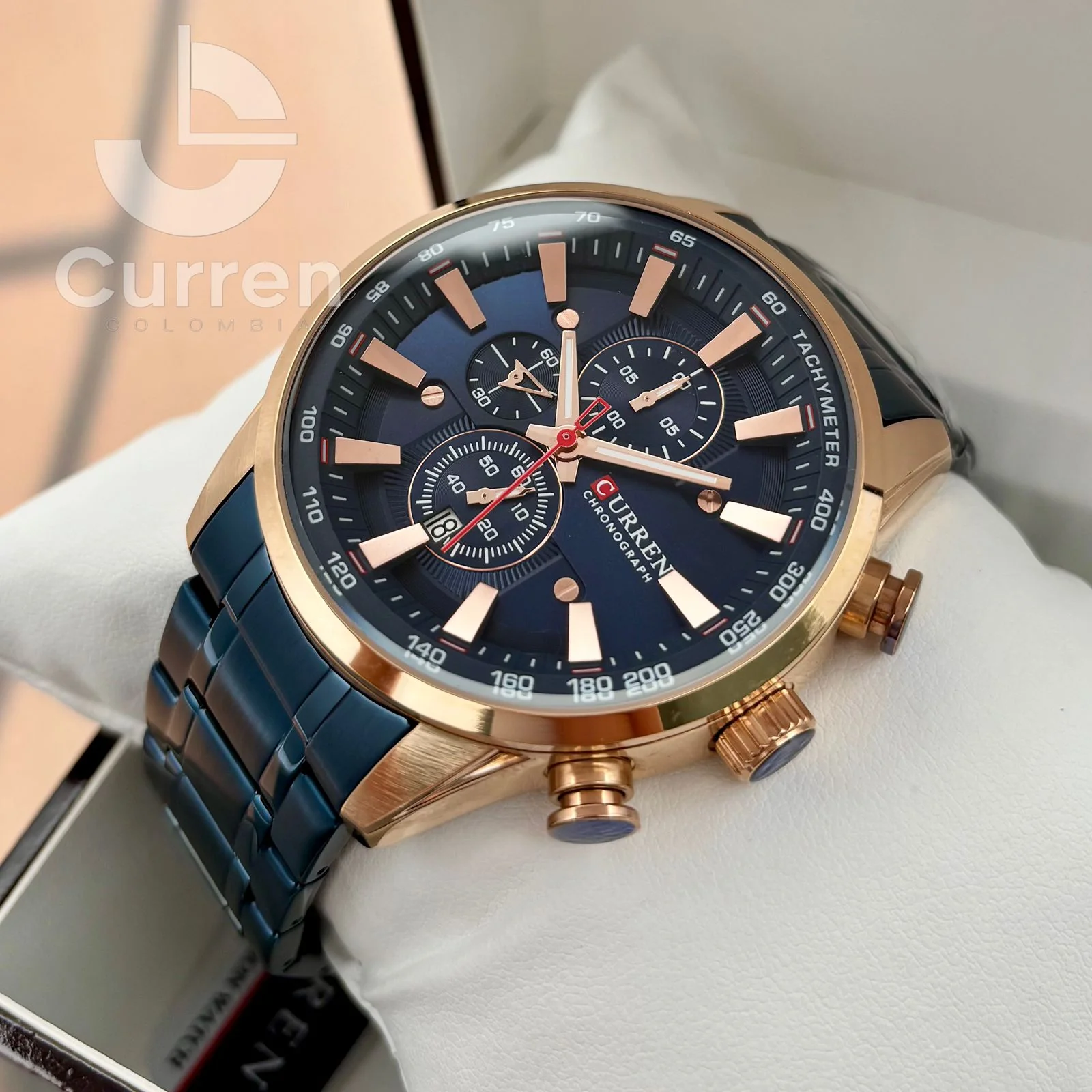 Reloj de Hombre Curren 8351 + Esfero Curren+ Bolsa de Regalo