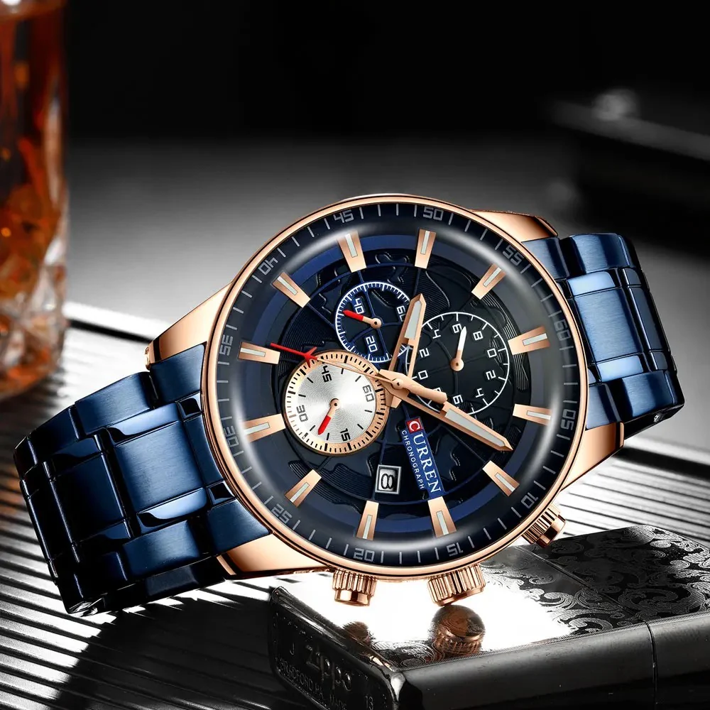 Reloj de Hombre Curren 8362 + Esfero Curren+ Bolsa de Regalo - Image 4
