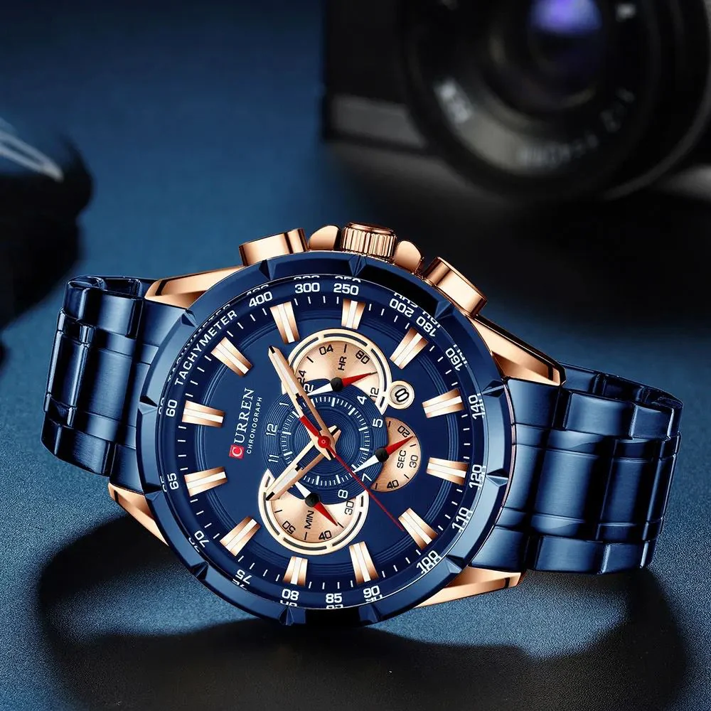 Reloj de Hombre Curren 8363 + Esfero Curren+ Bolsa de Regalo - Image 2