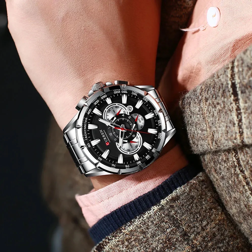 Reloj de Hombre Curren 8363 + Esfero Curren+ Bolsa de Regalo - Image 5