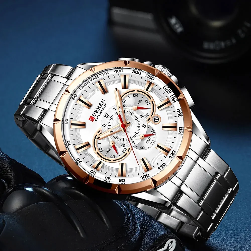 Reloj de Hombre Curren 8363 + Esfero Curren+ Bolsa de Regalo - Image 6