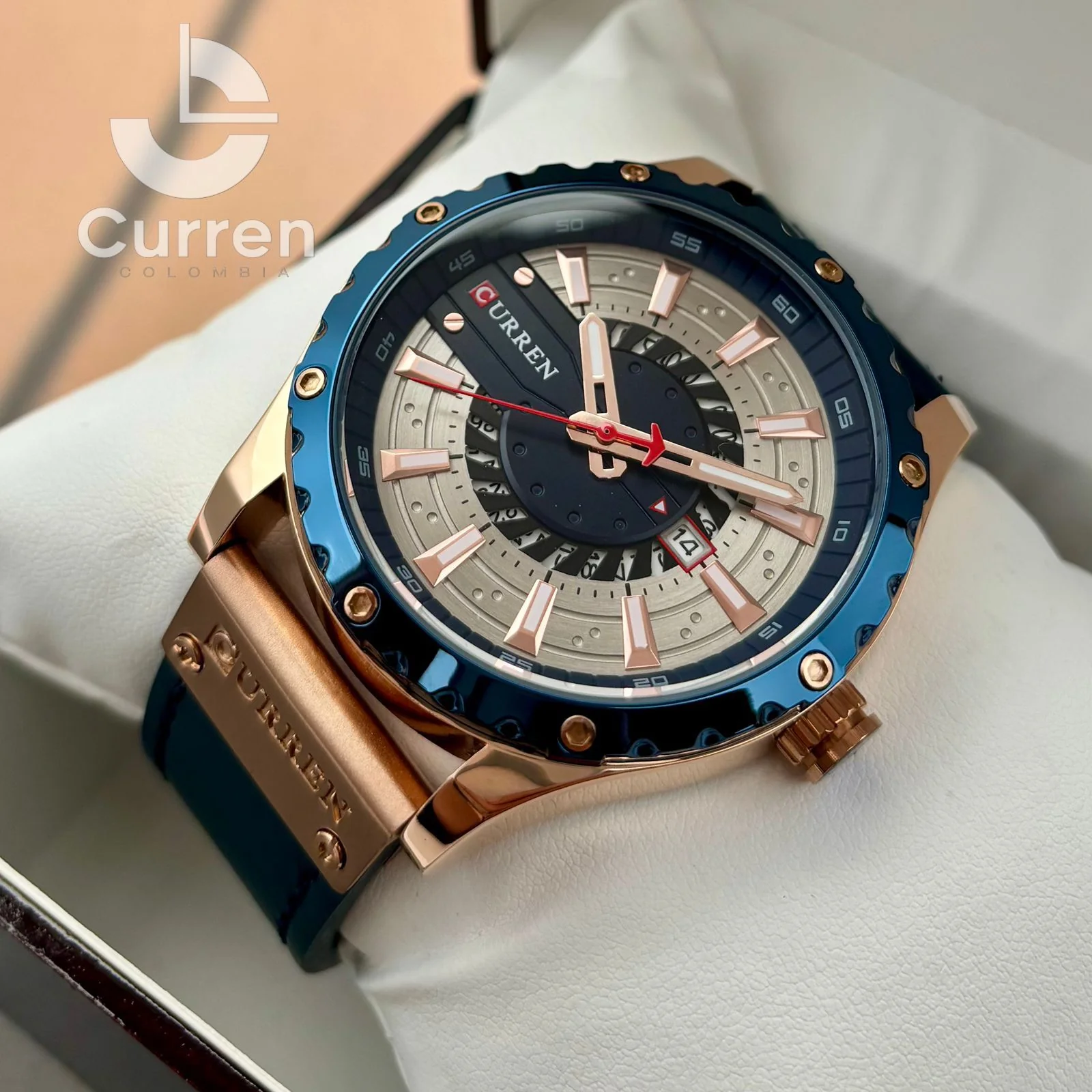 Reloj de Hombre Curren 8374 + Esfero Curren+ Bolsa de Regalo - Image 3