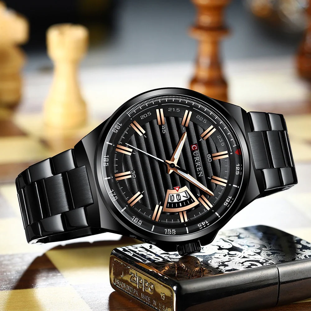 Reloj de Hombre Curren 8375 + Esfero Curren+ Bolsa de Regalo - Image 3