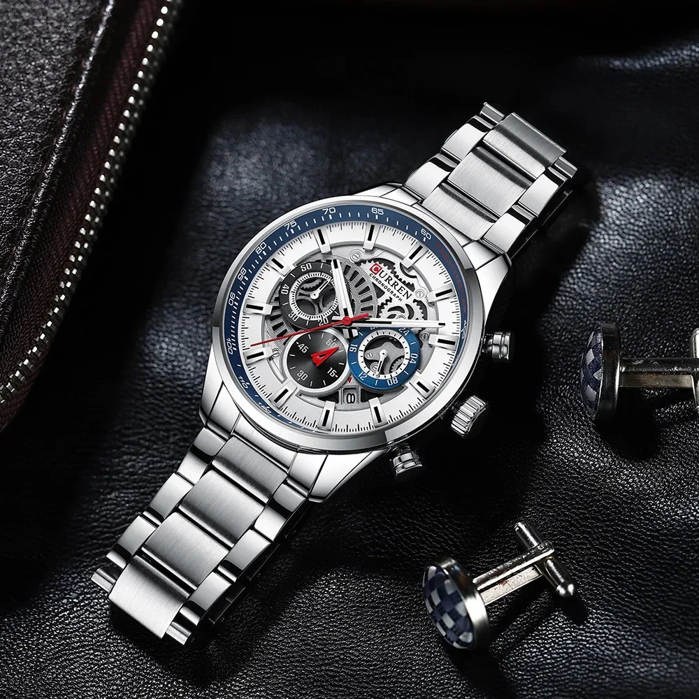 Reloj de Hombre Curren 8391 + Esfero Curren+ Bolsa de Regalo - Image 4