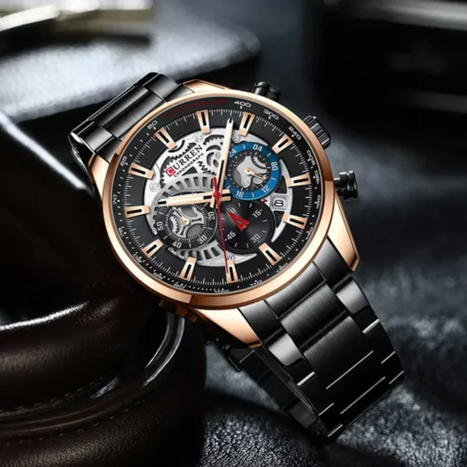 Reloj de Hombre Curren 8391 + Esfero Curren+ Bolsa de Regalo - Image 6