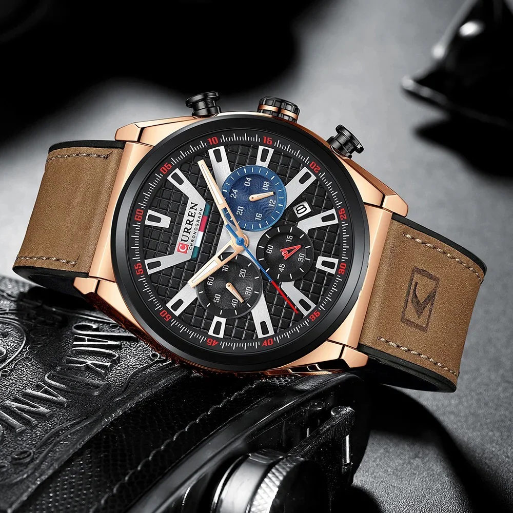 Reloj de Hombre Curren 8392+ Esfero Curren+ Bolsa de Regalo - Image 4