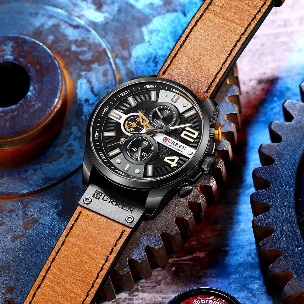 Reloj de Hombre Curren 8393+ Esfero Curren+ Bolsa de Regalo - Image 2