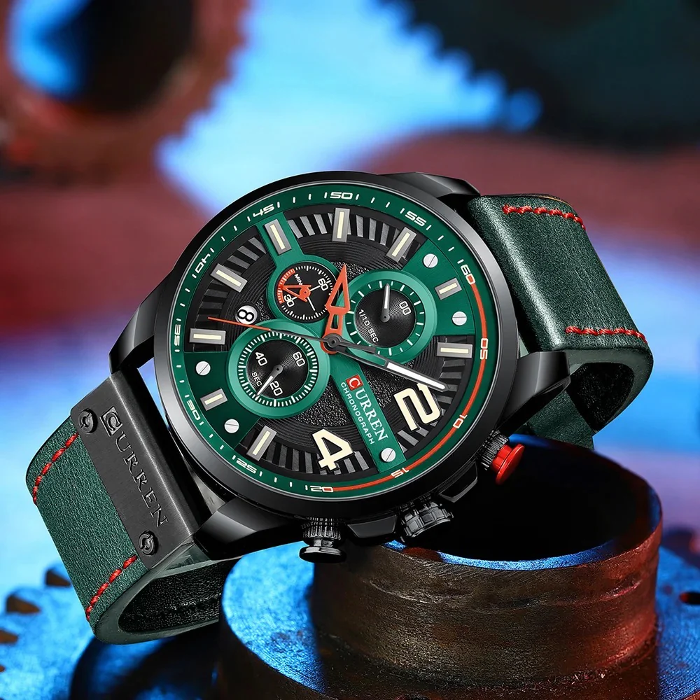 Reloj de Hombre Curren 8393+ Esfero Curren+ Bolsa de Regalo - Image 4