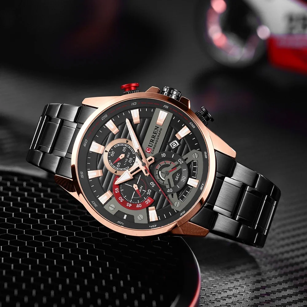 Reloj de Hombre Curren 8415 + Esfero Curren+ Bolsa de Regalo - Image 3