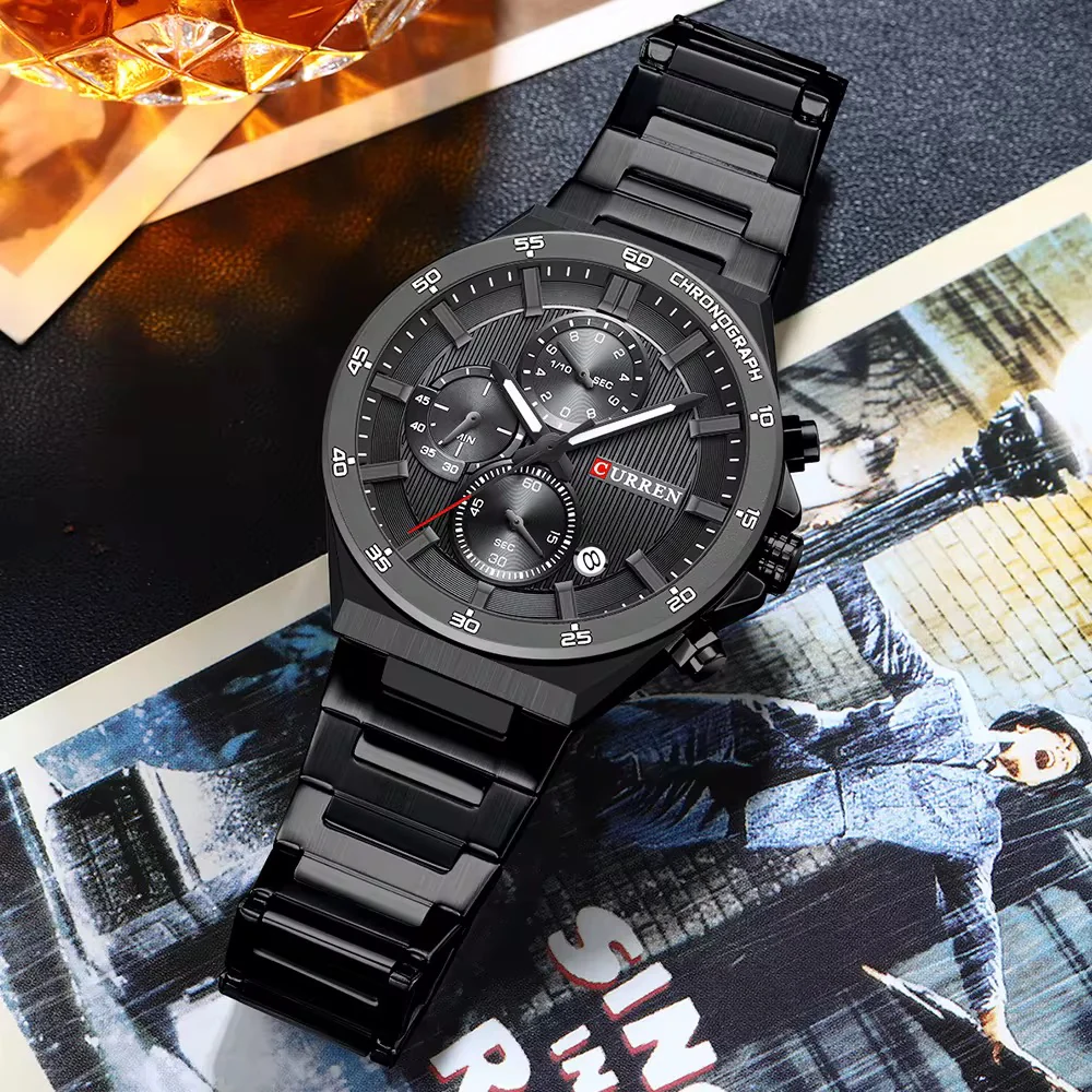 Reloj de Hombre Curren 8481+ Esfero Curren+ Bolsa de Regalo - Image 6