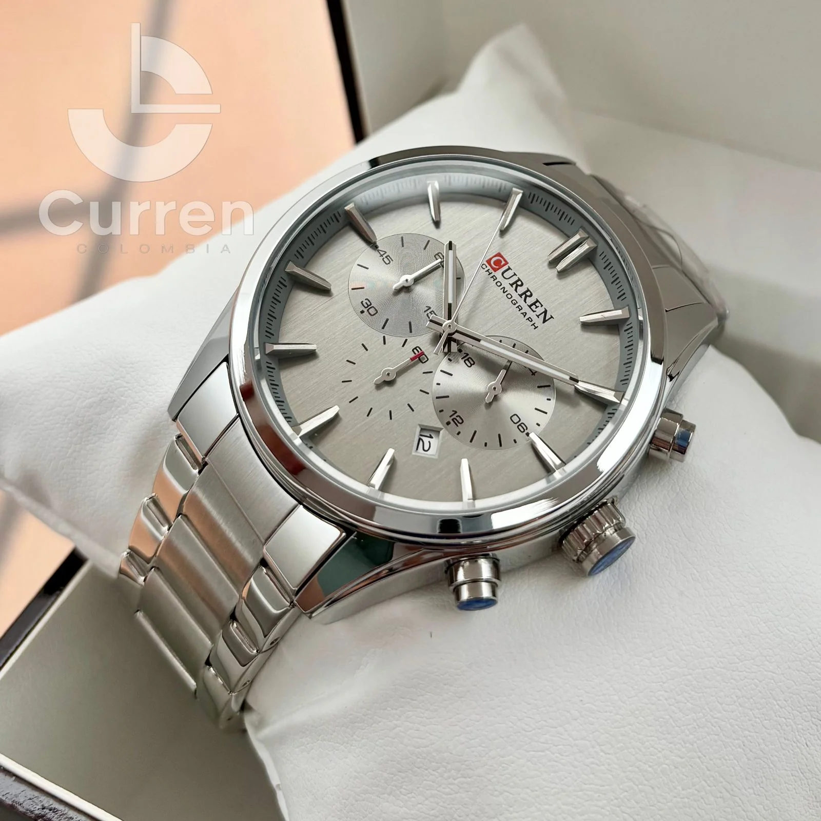 Reloj de Hombre Curren 8446 + Esfero Curren+ Bolsa de Regalo - Image 3