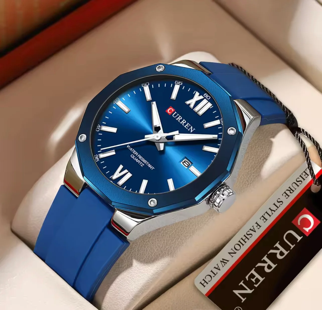 Reloj de Hombre Curren 8465 + Esfero Curren+ Bolsa de Regalo - Image 2