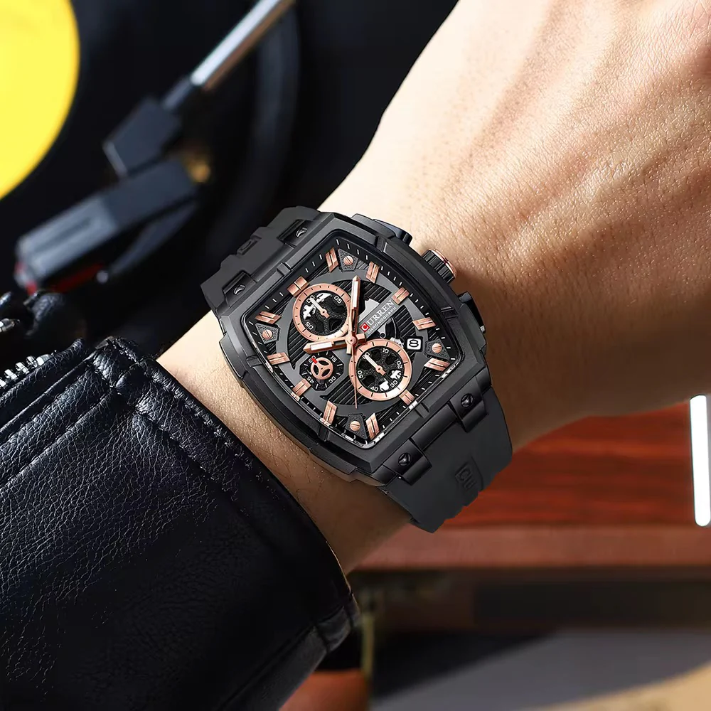 Reloj de Hombre Curren 8488 + Esfero Curren+ Bolsa de Regalo - Image 4