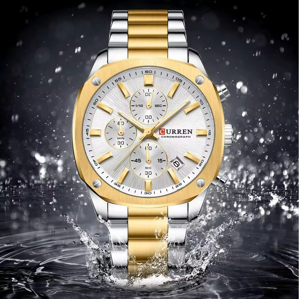 Reloj de Hombre Curren 8490+ Esfero Curren+ Bolsa de Regalo