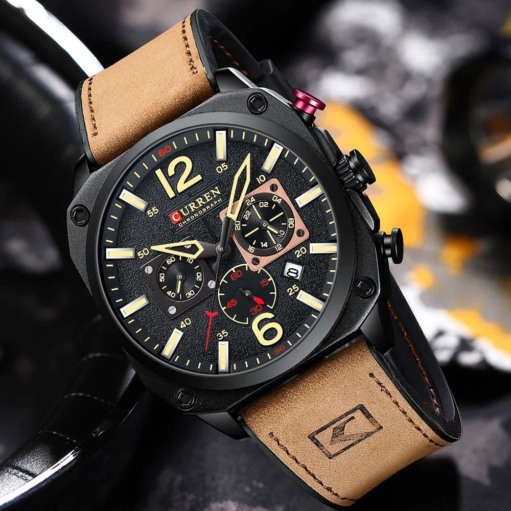 Reloj hombre Curren 8398+ Esfero Curren+ Bolsa de Regalo - Image 2