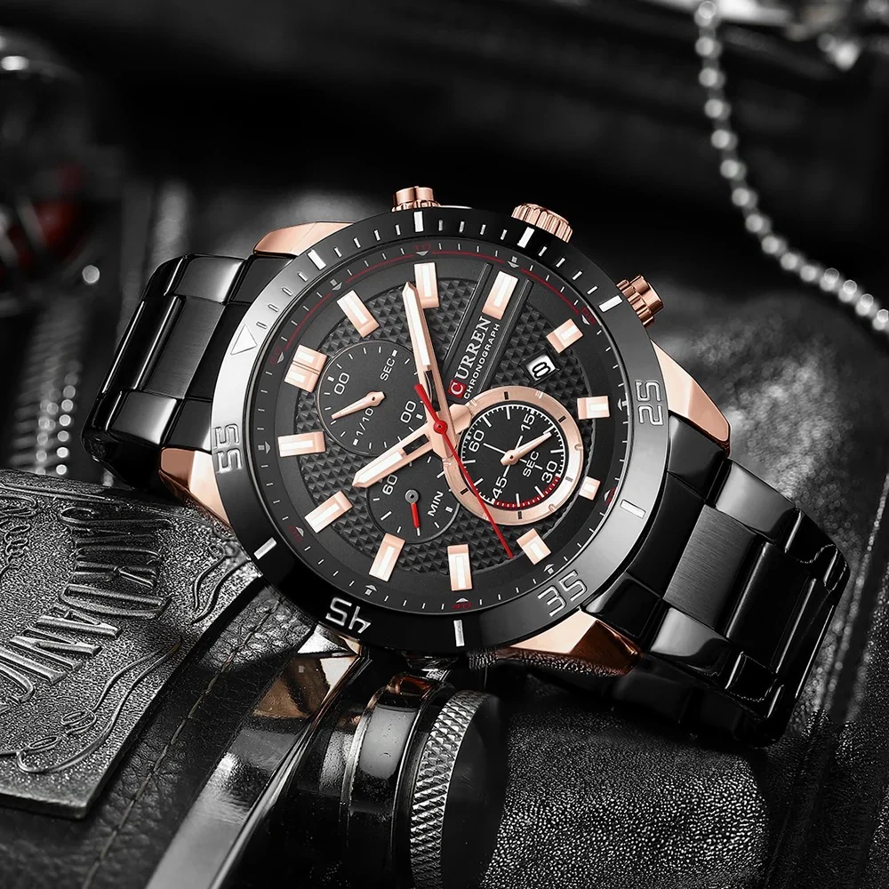 Reloj de Hombre Curren 8417+ Esfero Curren+ Bolsa de Regalo - Image 3
