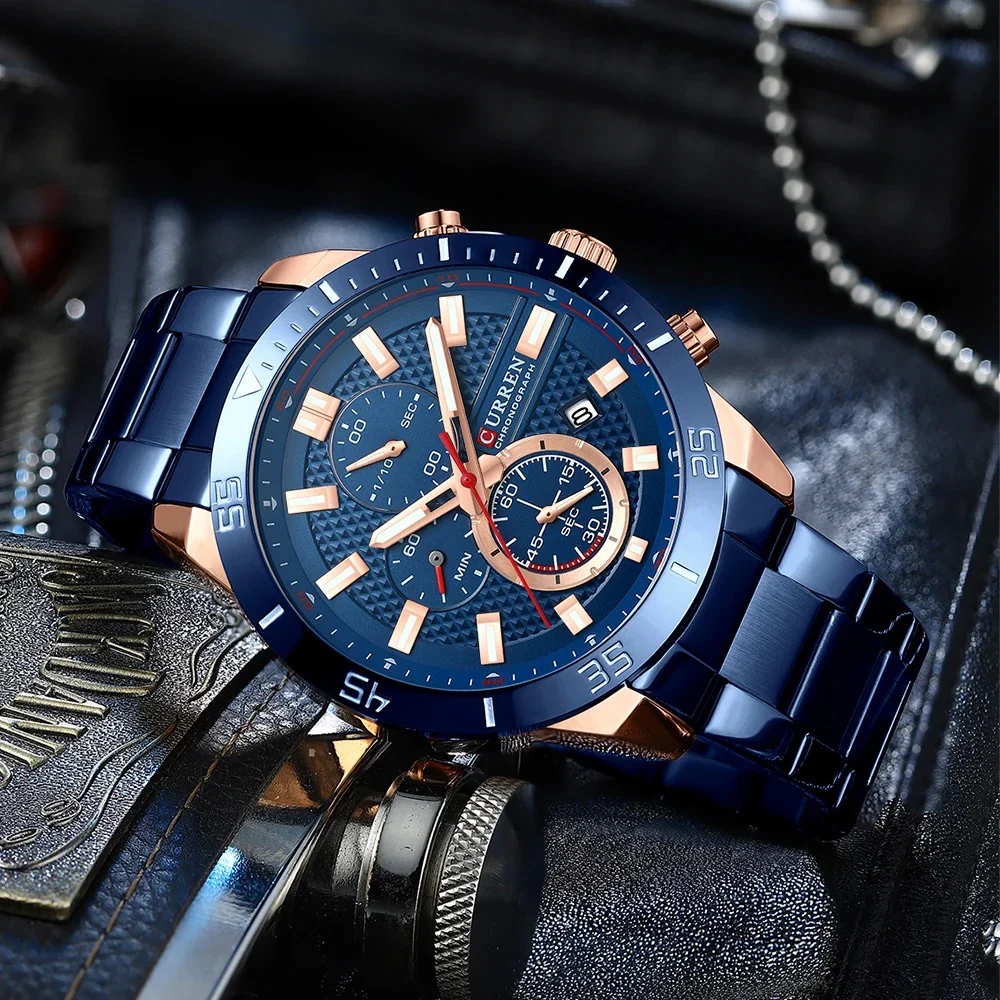 Reloj de Hombre Curren 8417+ Esfero Curren+ Bolsa de Regalo - Image 4