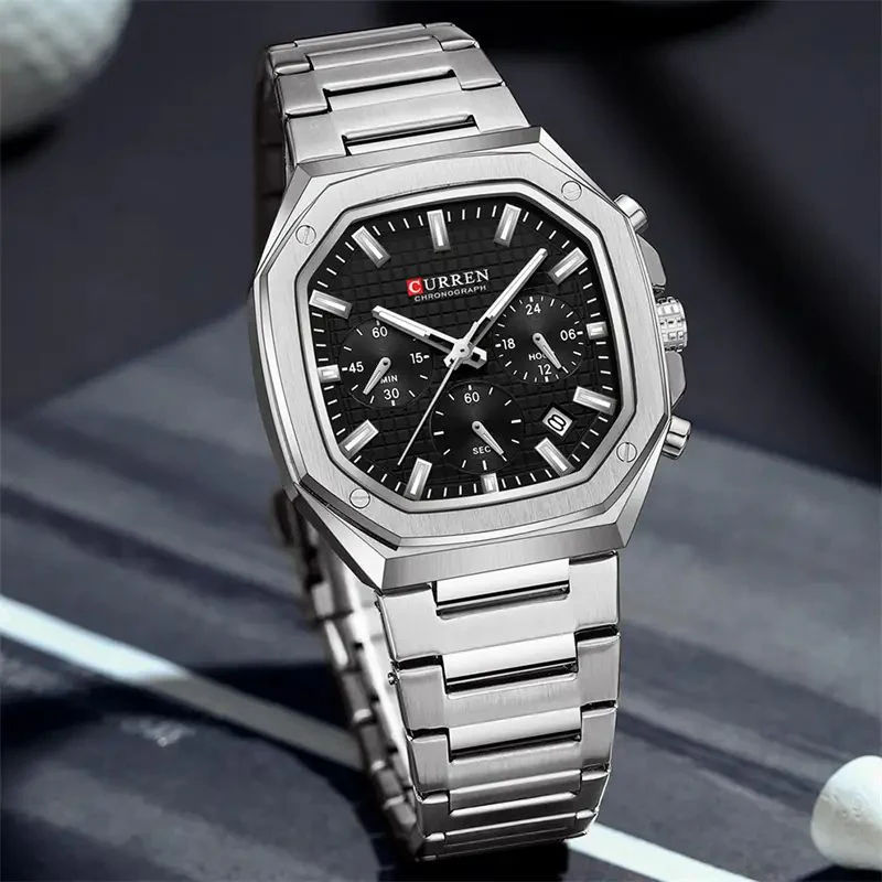 Reloj de Hombre Curren 8459 + Esfero Curren+ Bolsa de Regalo - Image 3
