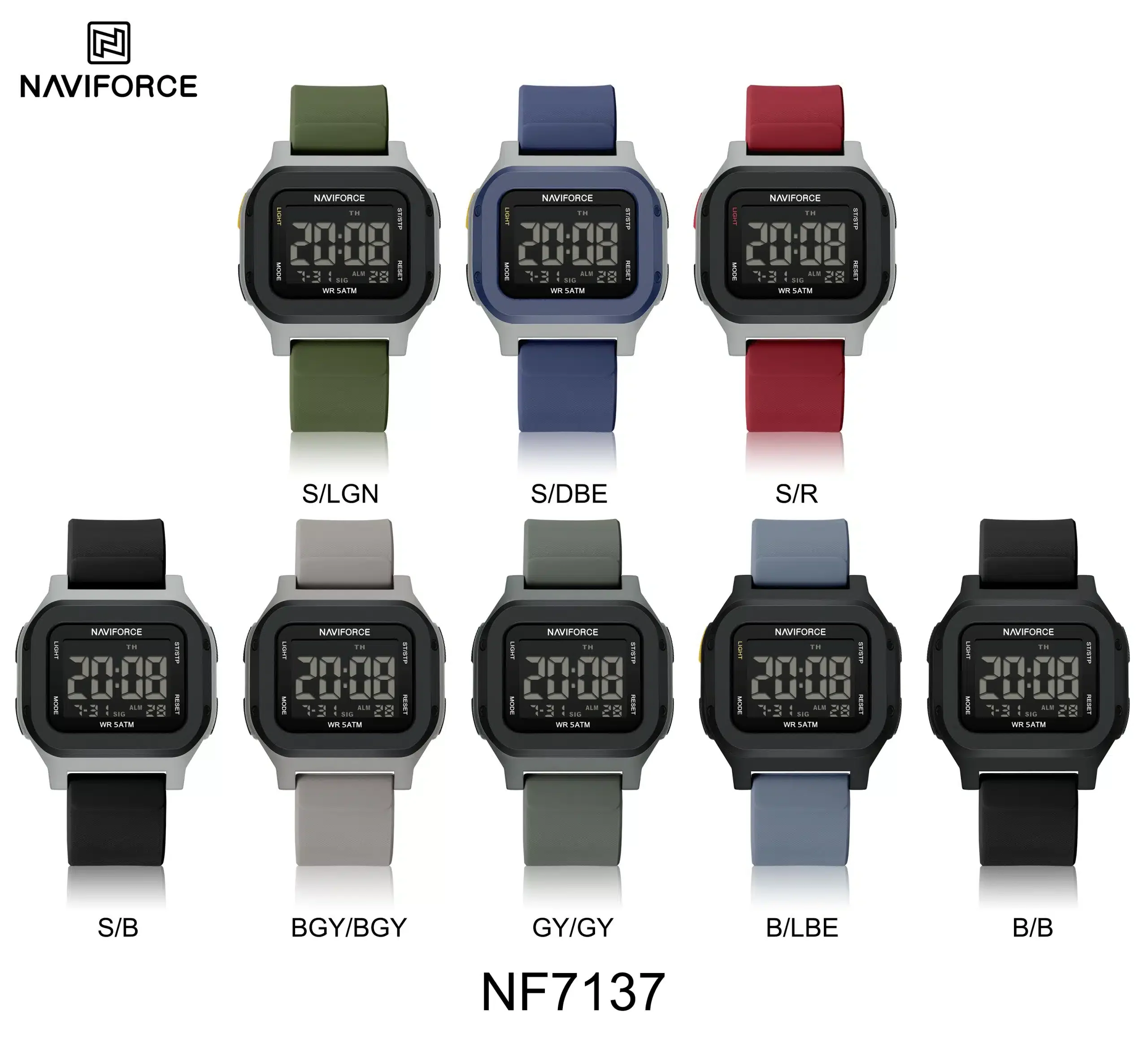 Reloj Naviforce de Caballero en Goma 7137