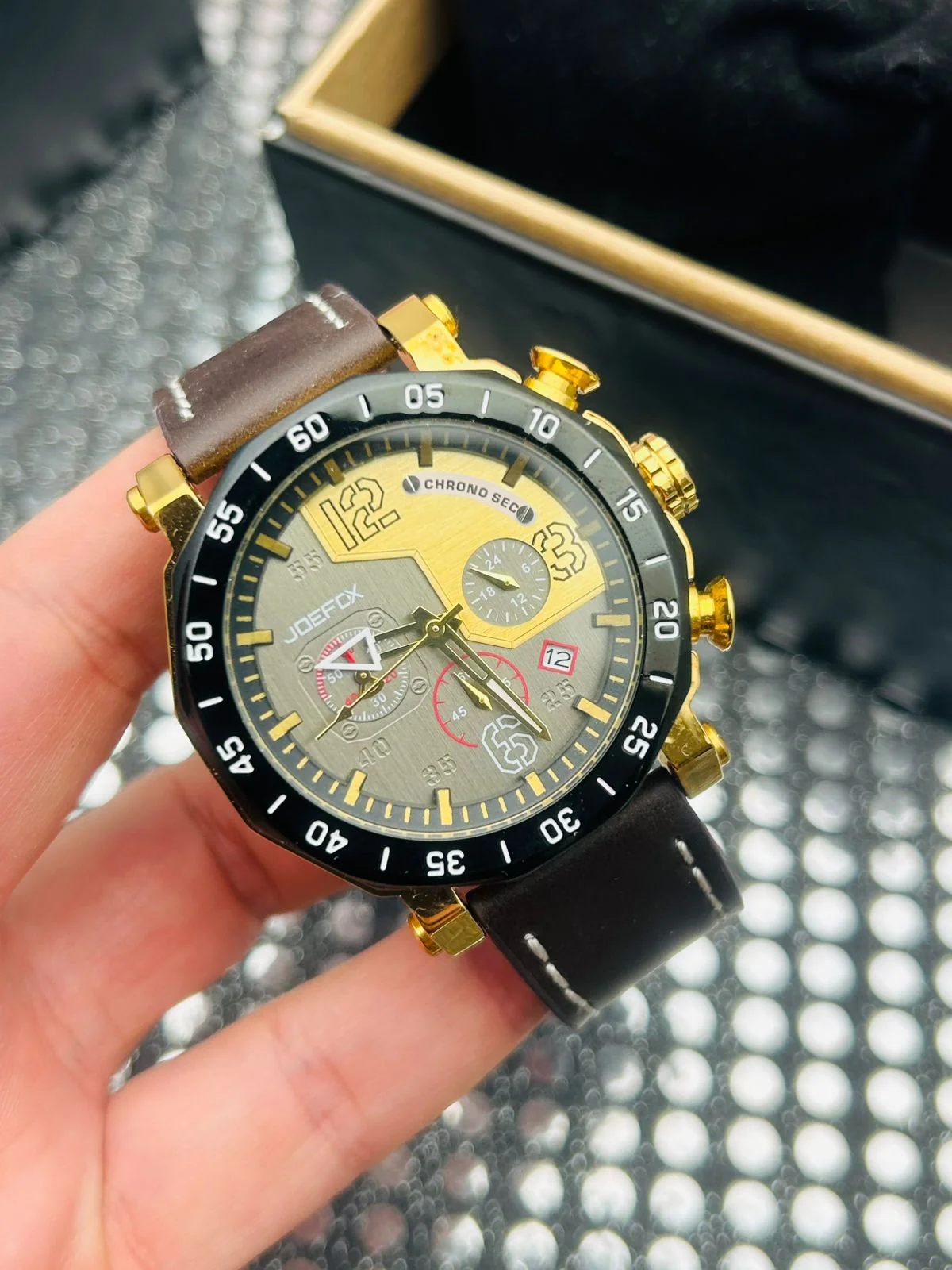 Reloj para caballero pulso en cuero - Image 3