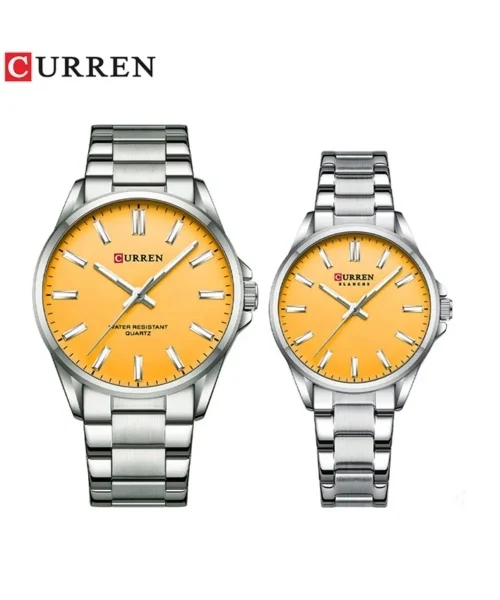 Relojes en Pareja Curren 9090 + Esfero Curren+ Bolsa de Regalo - Image 6